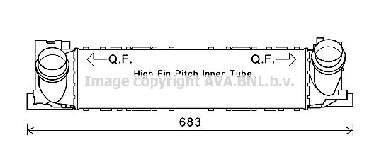 AVA QUALITY COOLING Kompressoriõhu radiaator BW4467